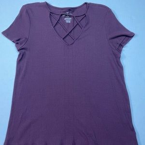 American Eagle Soft & Sexy Maroon Shirt